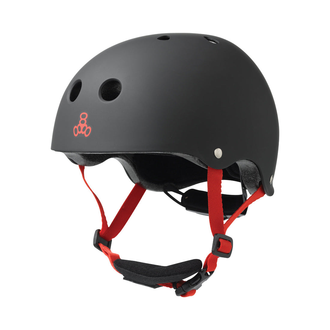 Triple 8 LIL8 Youth Bike Helmet - Black Rubber Helmets