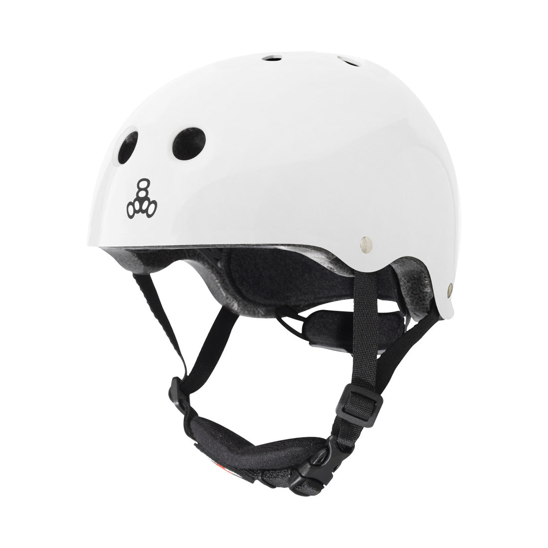 Triple 8 LIL8 Youth Bike Helmet - White Gloss Helmets