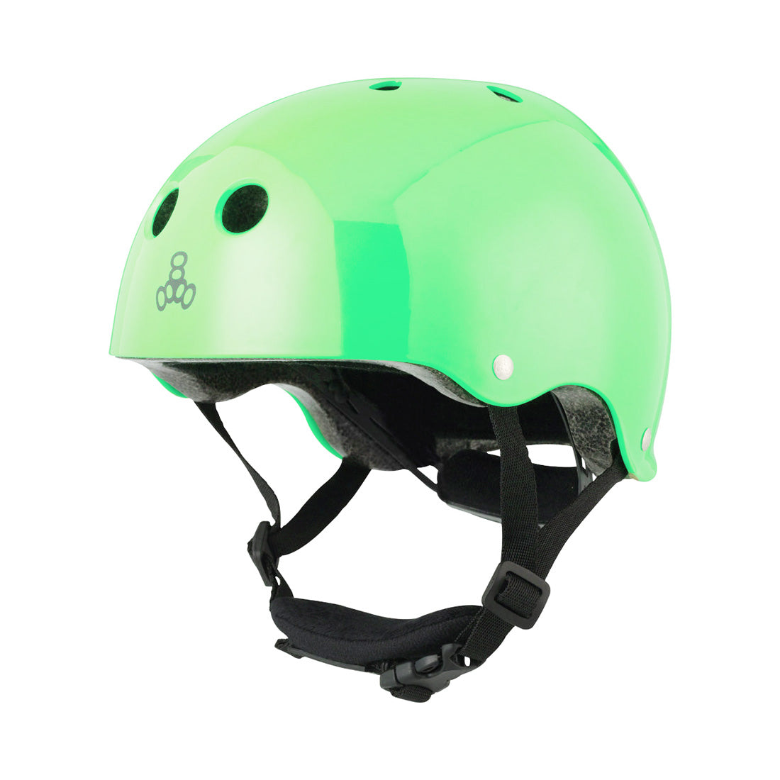 Triple 8 LIL8 Youth Bike Helmet - Neon Green Gloss Helmets