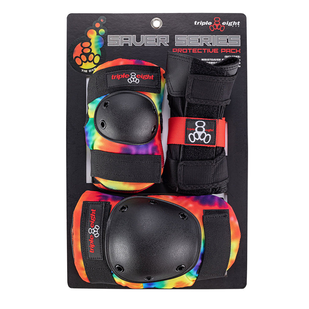 Triple 8 Saver Series Tri-Pack - Tie Dye - Adult Protective Gear
