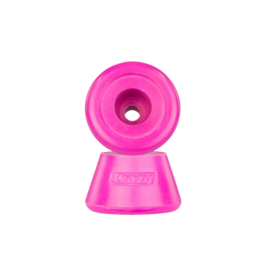 Crazy Fixed Toe Stops - Rubber Pink Roller Skate Hardware and Parts