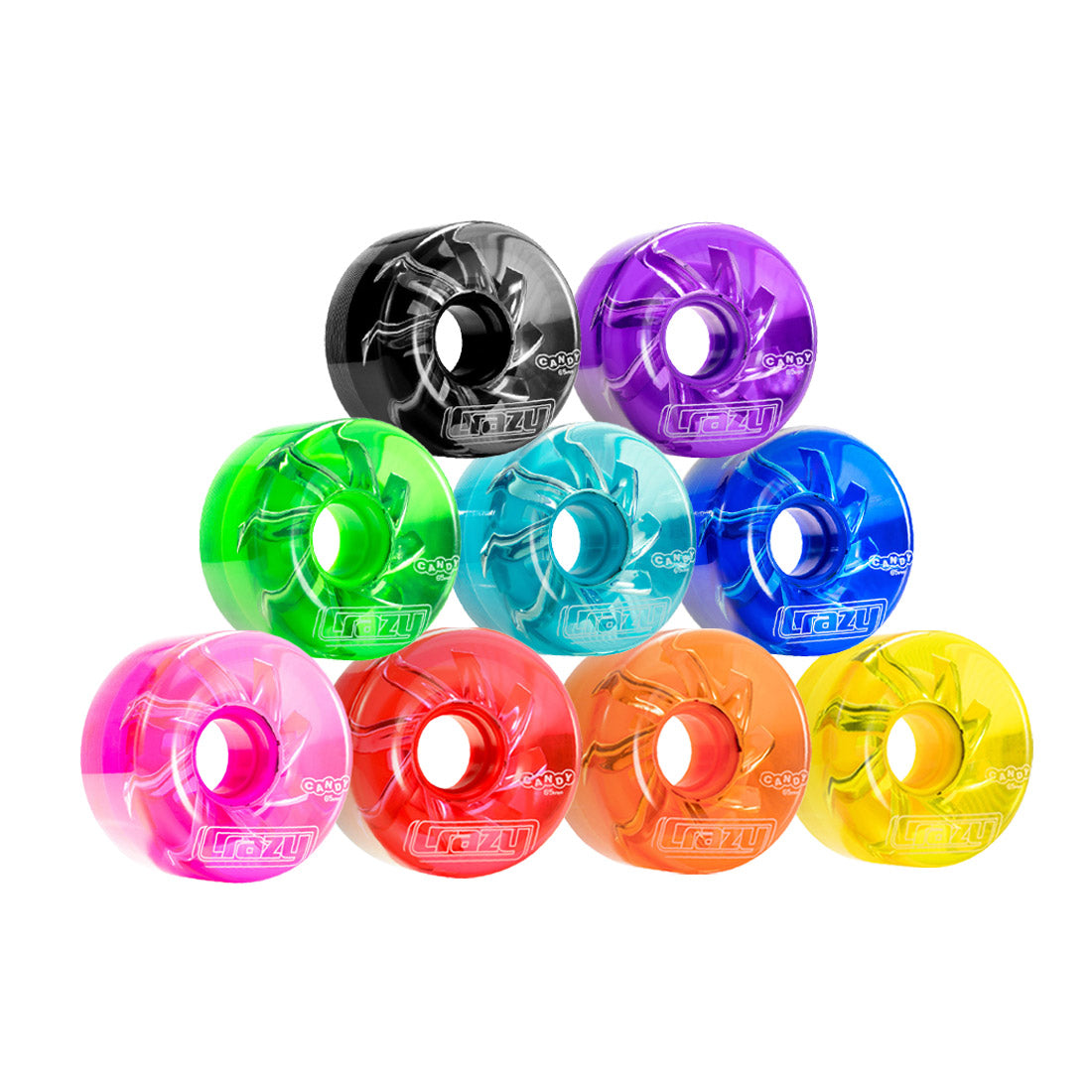 Crazy Wheel Candy 65mm 78a 4pk Roller Skate Wheels
