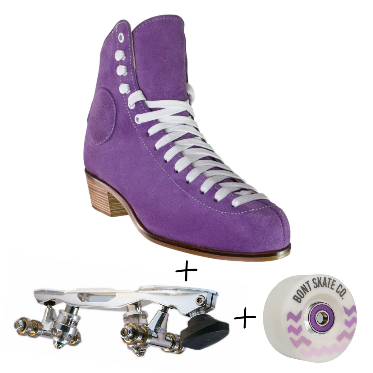 WIFA Street Suede Outdoor Roller Skates Lilac Roller Skates