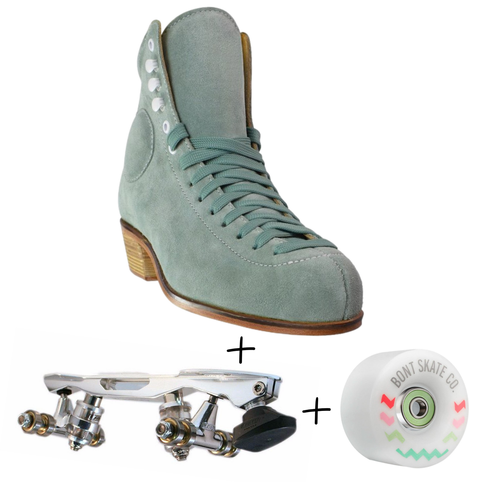 WIFA Street Suede Outdoor Roller Skates Moss Roller Skates