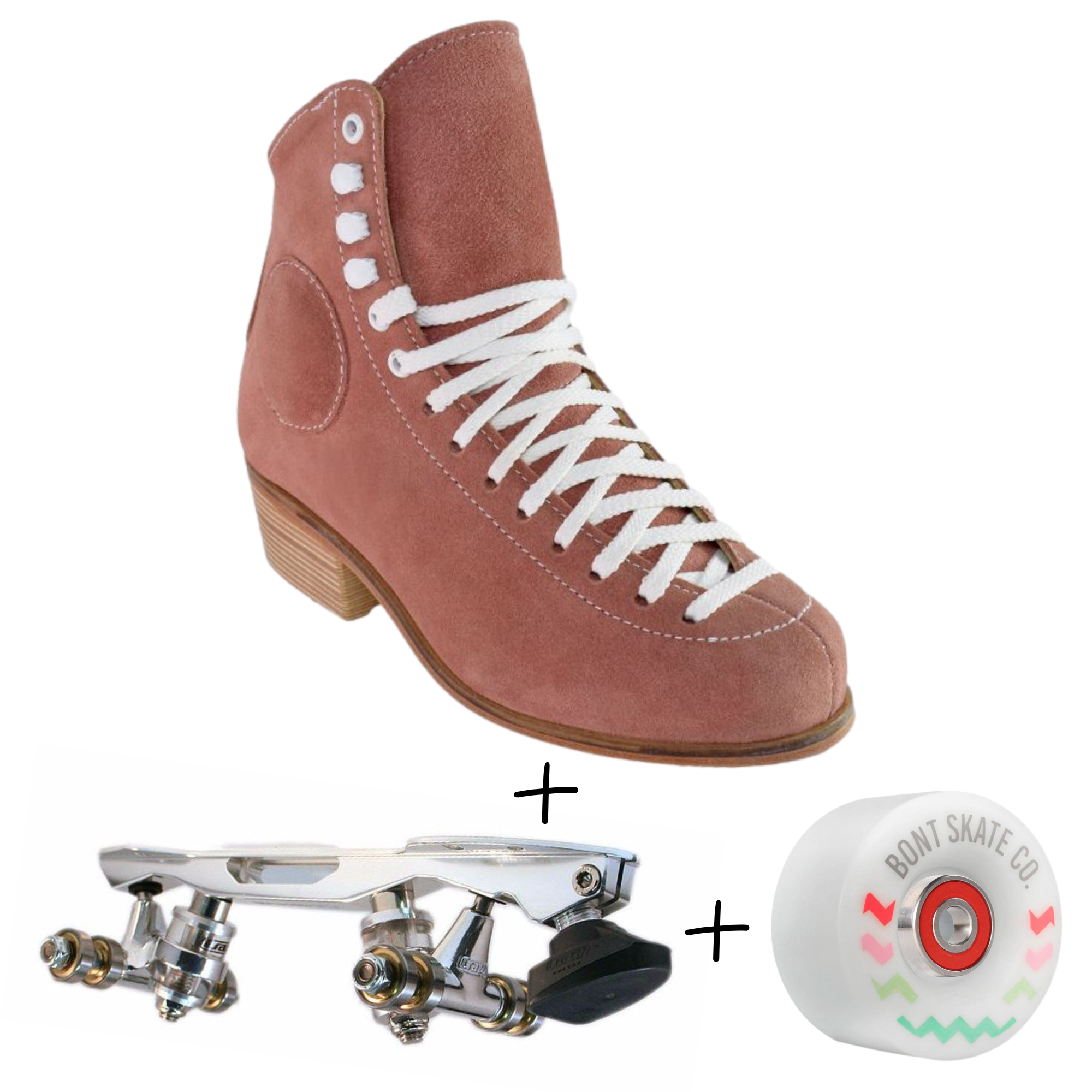 WIFA Street Suede Outdoor Roller Skates Rose Quartz Roller Skates