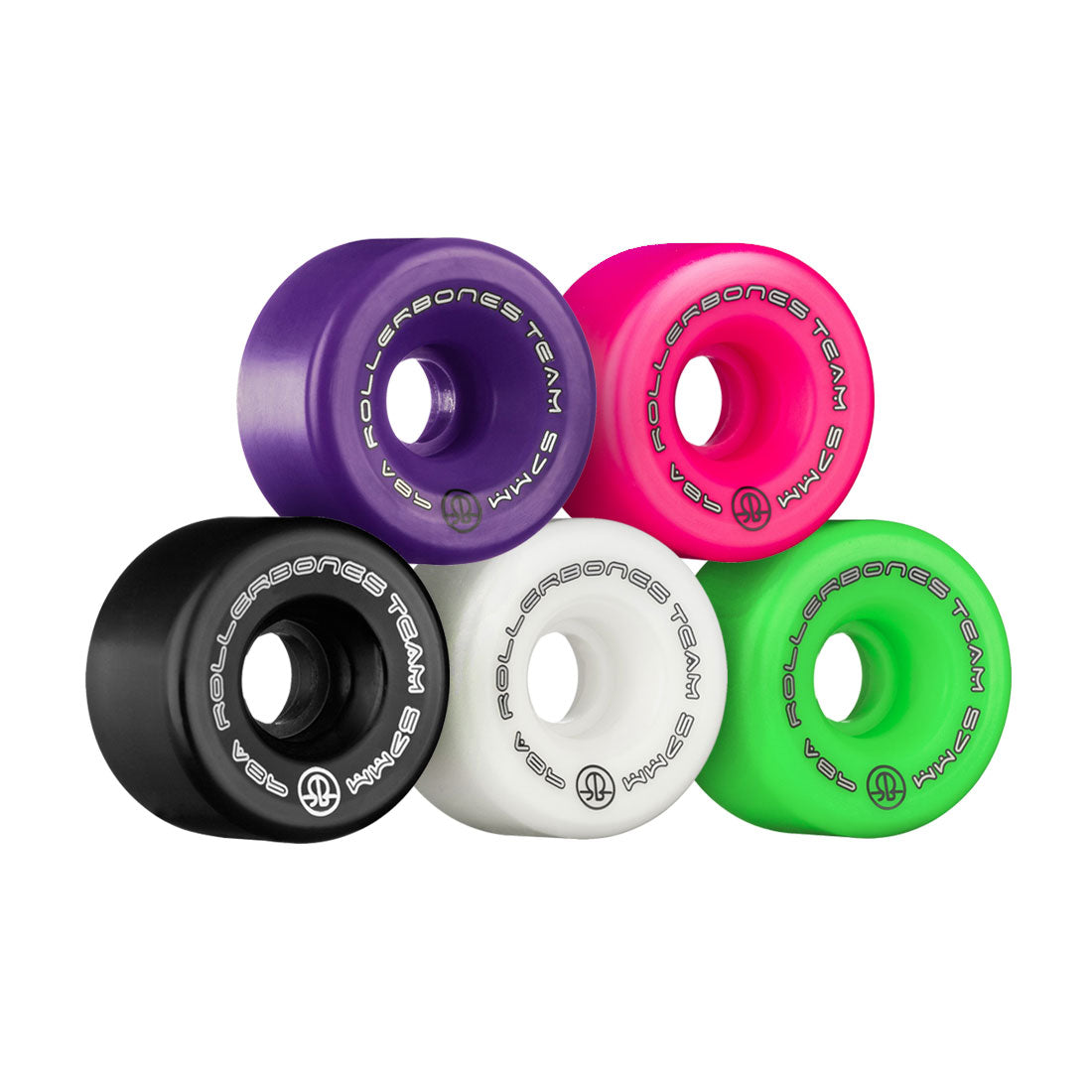 Rollerbones Team Logo 57mm Wheels 8pk Roller Skate Wheels