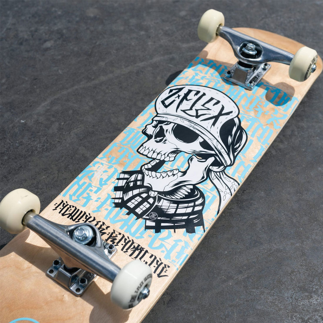Z-Flex Skull 8.0 Complete Skateboard Completes Modern Street