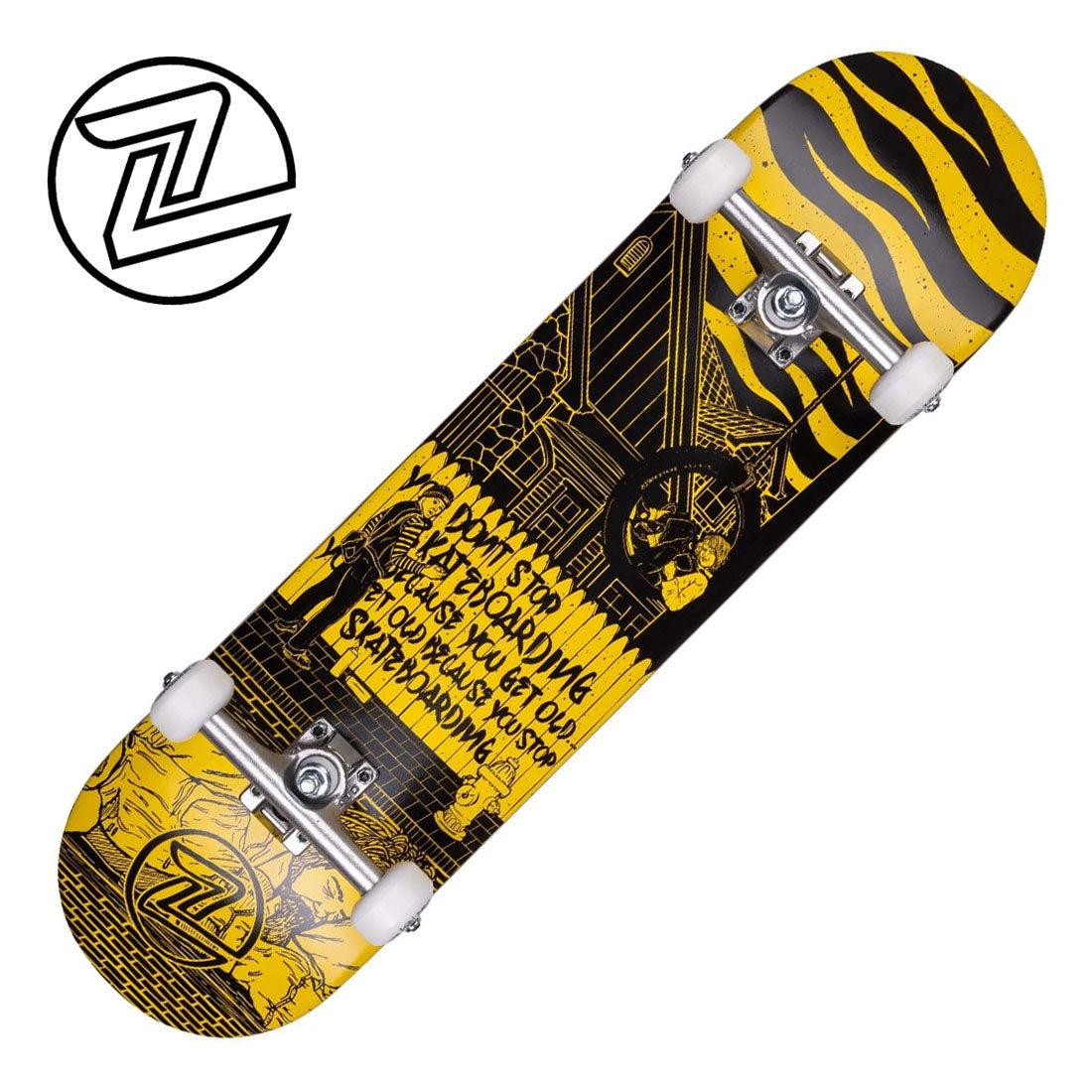 Z-Flex Don't Stop 8.25 Complete Skateboard Completes Modern Street