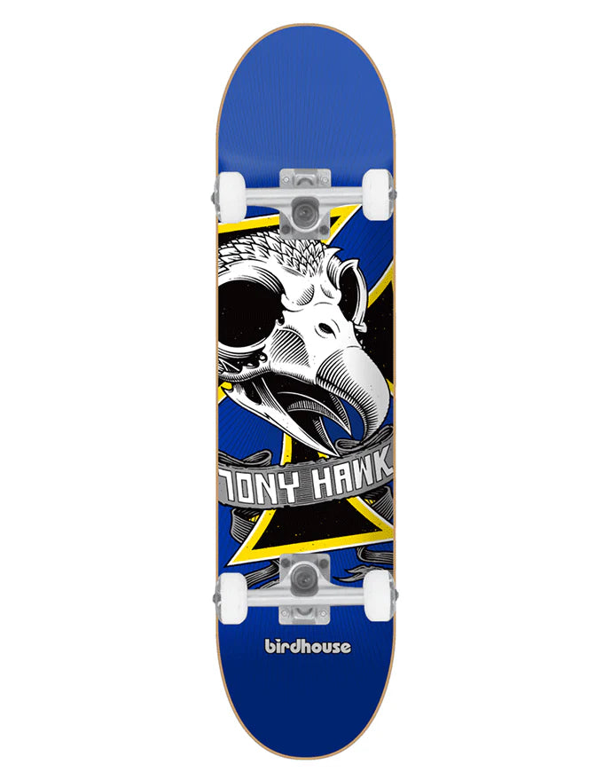 Birdhouse Oversized Skull 7.25" Mini Complete Skateboard Skateboard Completes Modern Street
