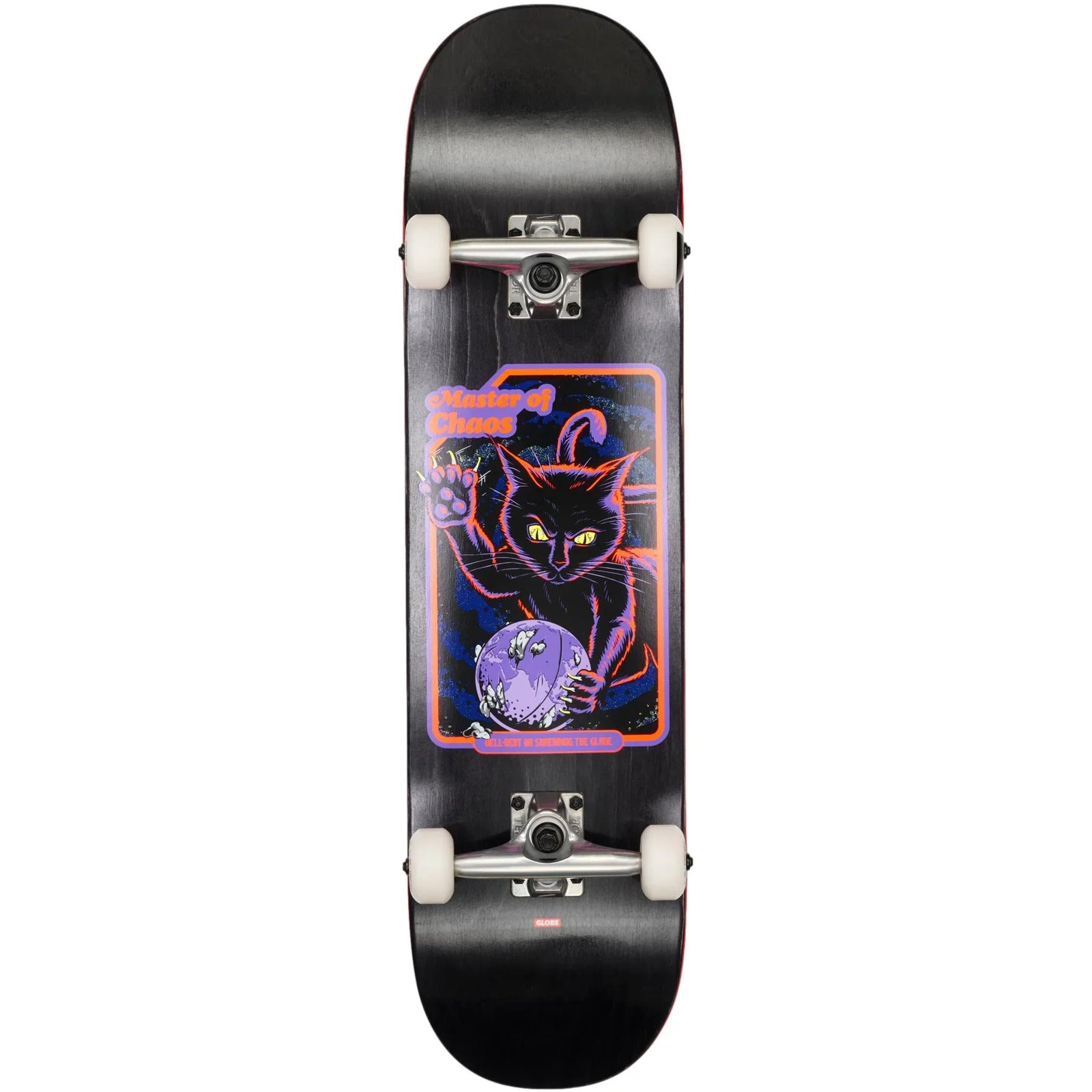 Globe G1 Master of Chaos Complete Black Cat 8.0 Skateboards
