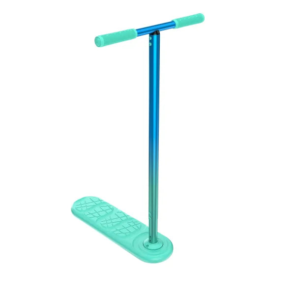 INDO Kickstart Classic Tramp Scooter - Neon Scooter Completes Trick