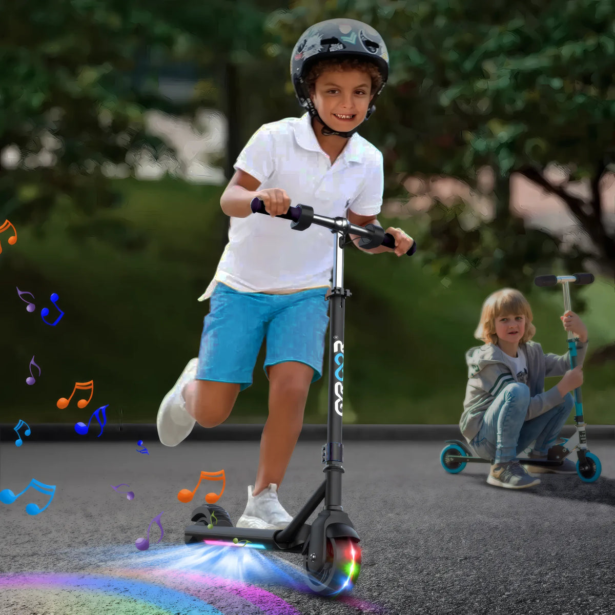GYROOR H30 Max Kids Electric Scooter - Black