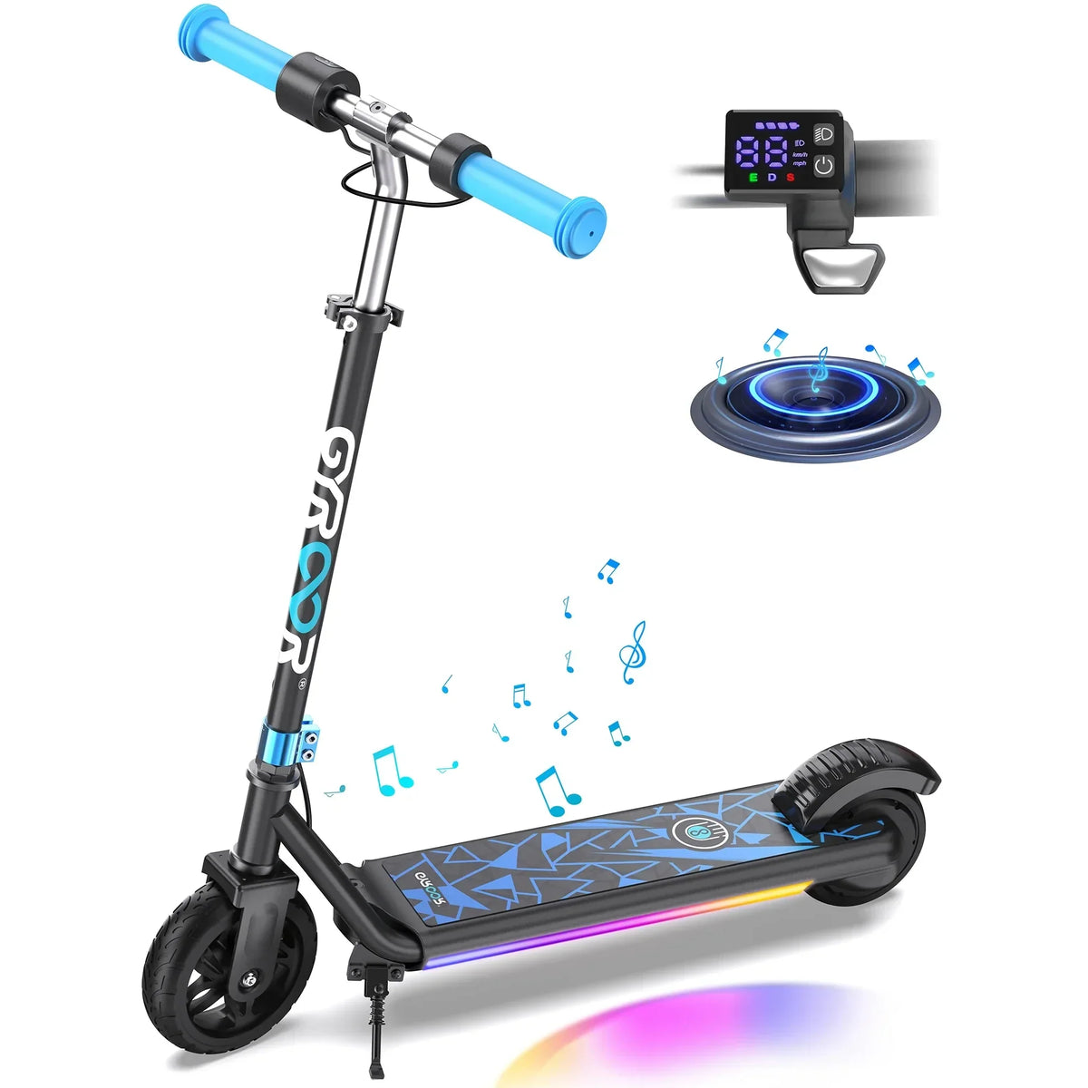 GYROOR H30 Max Kids Electric Scooter - Blue
