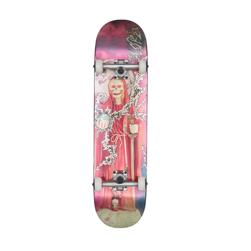 Globe G1 Downtown Doom 8.0 Silver Red Skateboard Complete Skateboards