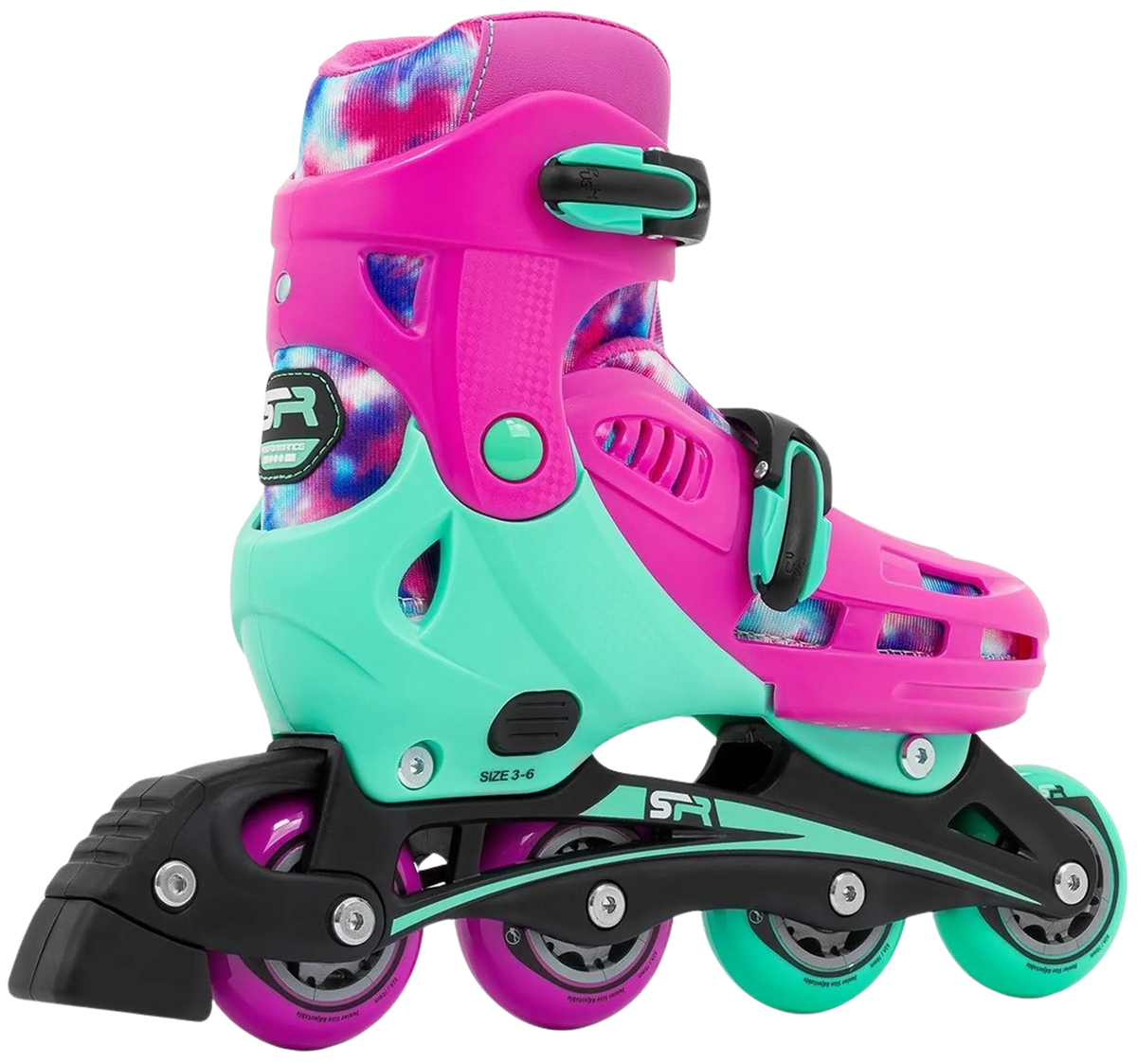 SFR Cyclone II Adjustable Inline Skate Tie Dye Inline Kids