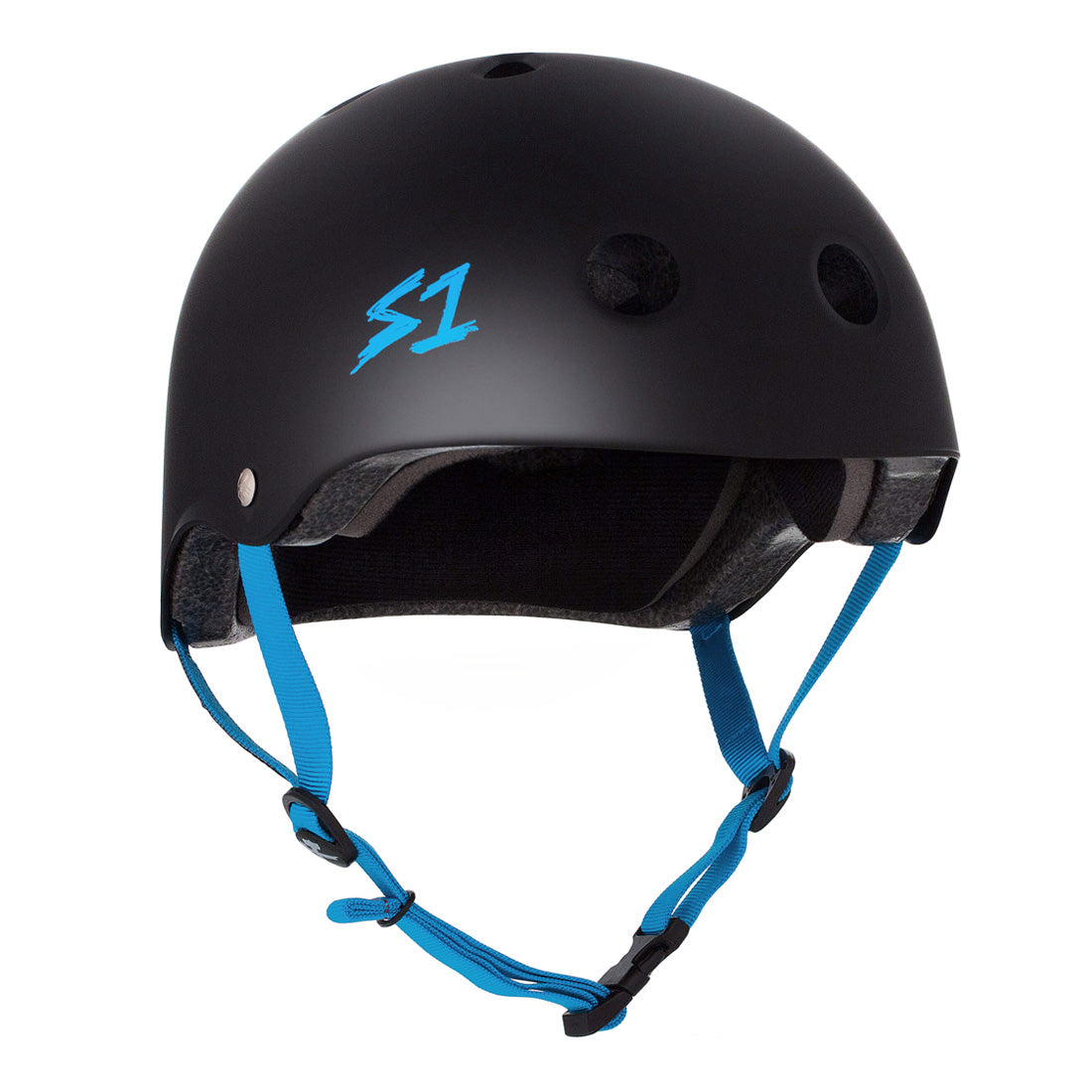 S-One Lifer Helmet - Black/Cyan Matte Helmets