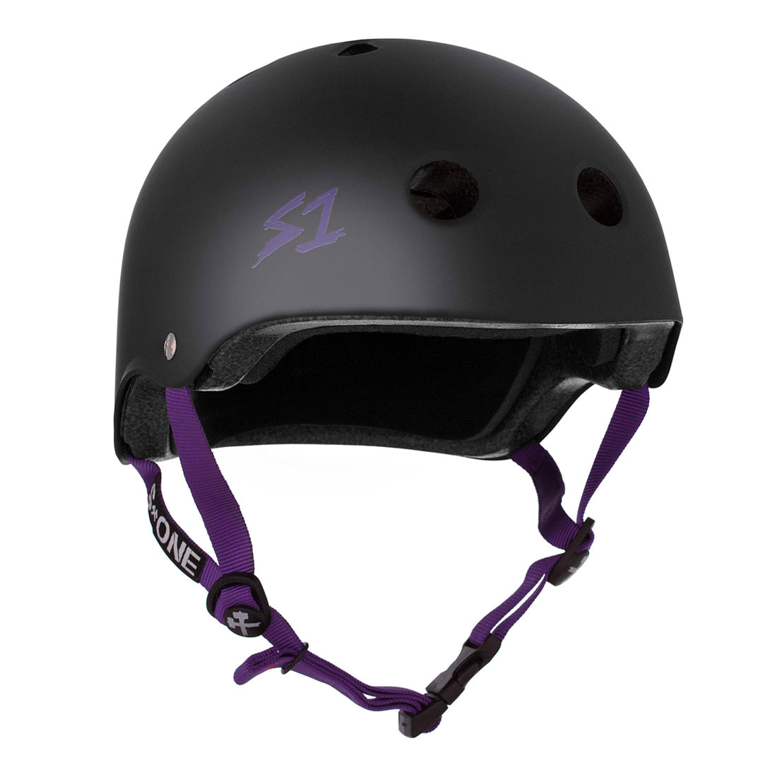 S-One Lifer Helmet - Black/Purple Matte Helmets