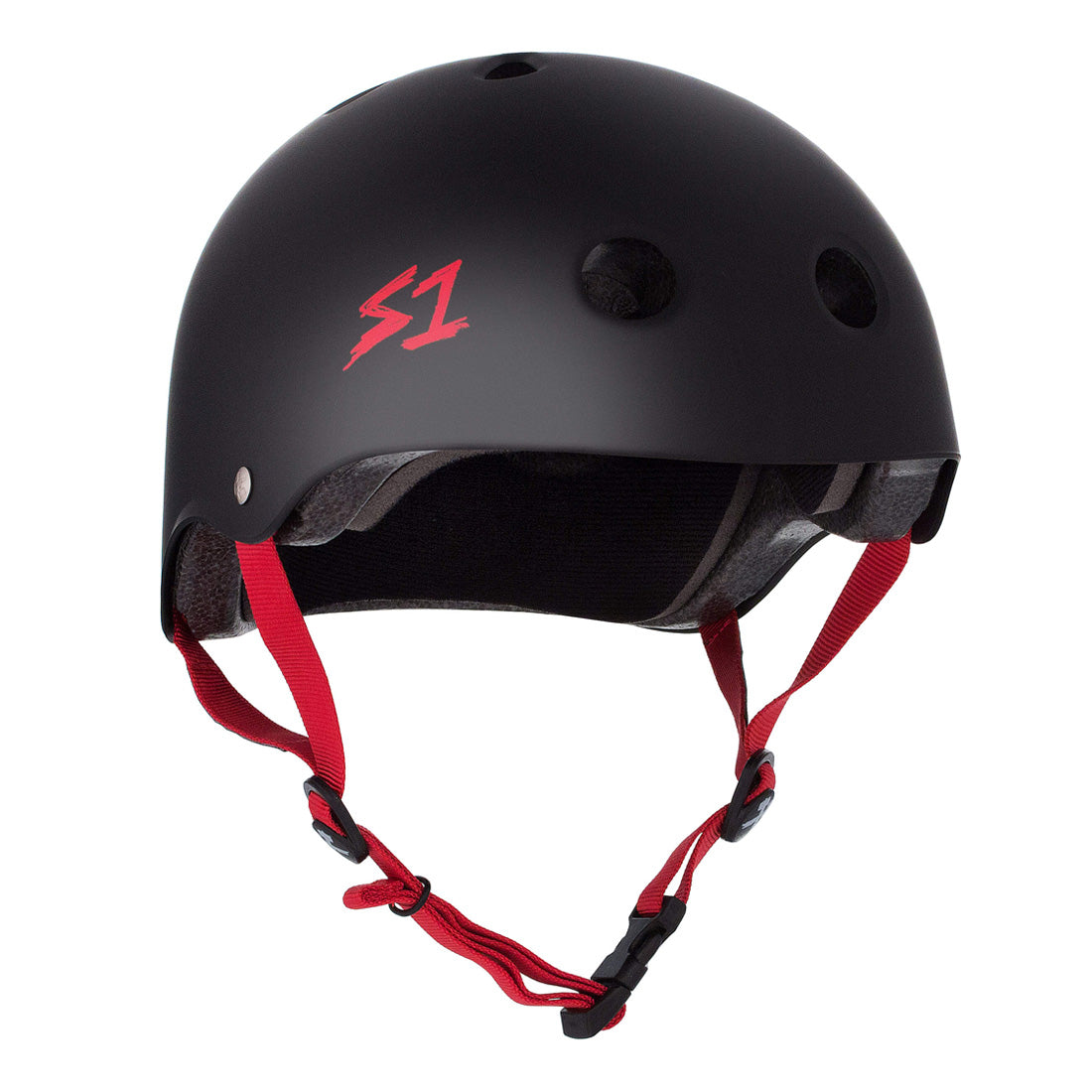 S-One Lifer Helmet - Black/Red Matte Helmets
