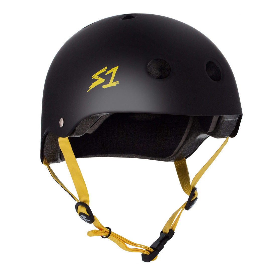 S-One Lifer Helmet - Black/Yellow Matte Helmets