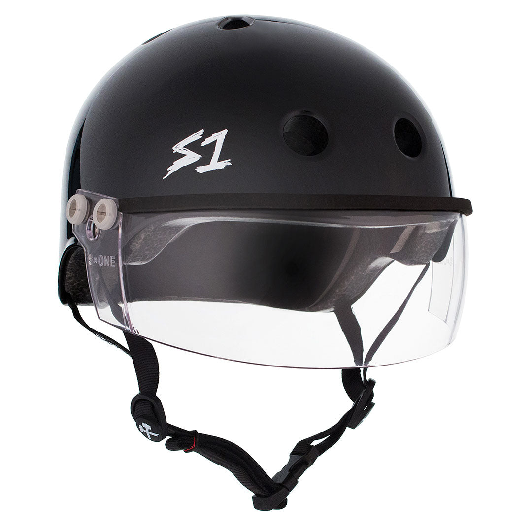 S-One Visor Lifer Helmet - Black Gloss Helmets