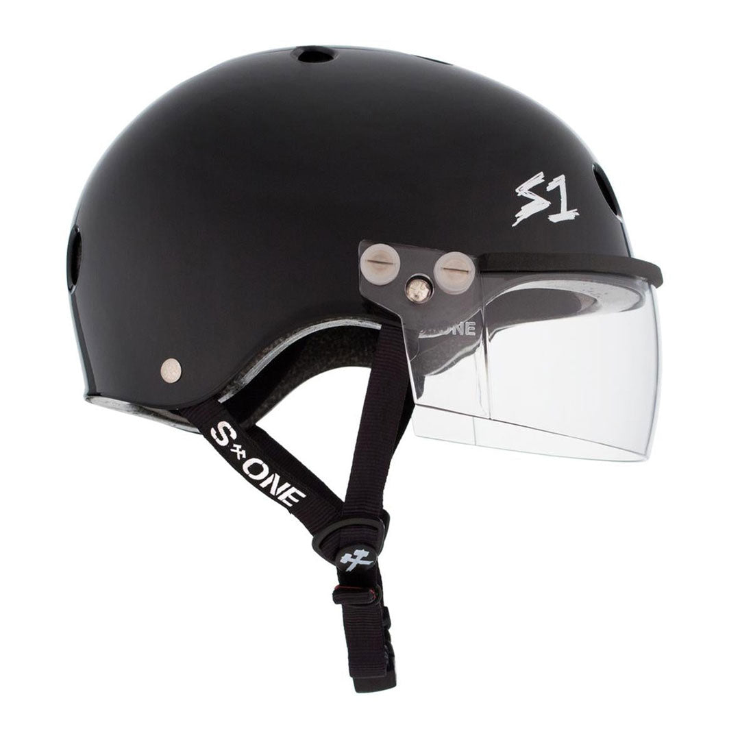 S-One Visor Lifer Helmet - Black Gloss Helmets