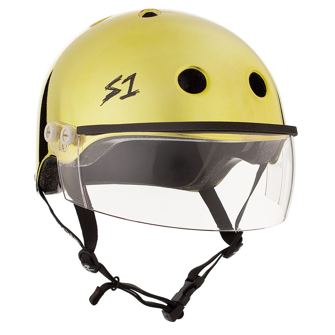 S-One Visor Lifer Helmet - Gold Mirror Helmets