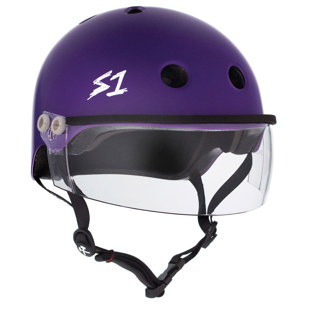 S-One Visor Lifer Helmet - Purple Matte Helmets