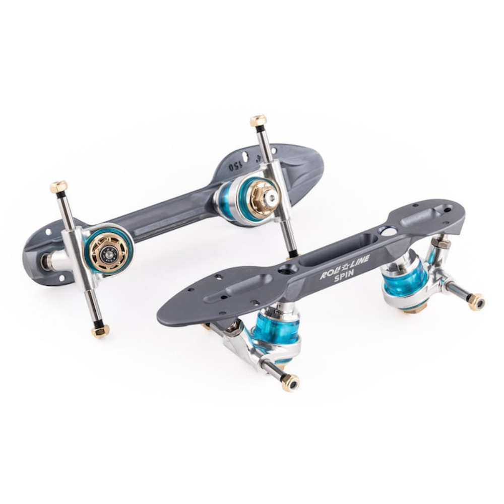 Roll-Line Spin Figure Plate - Silver 160mm Roller Skate Plates