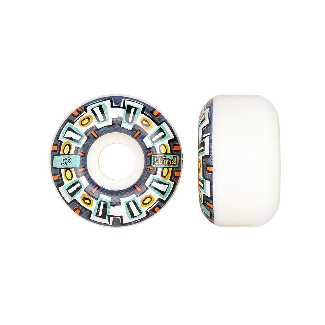 Blind Round Space V2 52mm 99a 4pk - Navy Skateboard Wheels