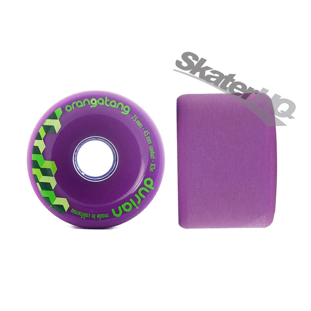 Orangatang Durian Purple 75mm 83a - SET OF 4 Skateboard Wheels