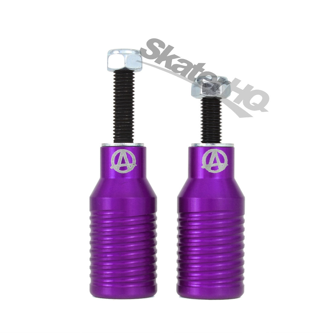 Apex Bowie Pegs 2pk - Purple Scooter Hardware and Parts
