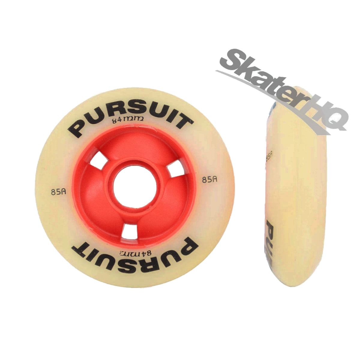 Pursuit Inline 84mm/85a 8pk - White/Red Inline Rec Wheels