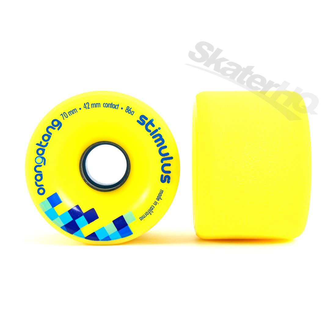 Orangatang Stimulus Yellow 70mm/86a x4 Skateboard Wheels