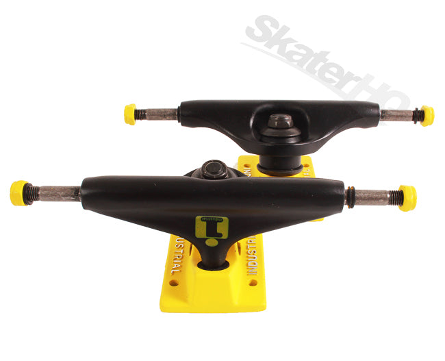 Industrial 129 Black/Yellow 5.0 PAIR Skateboard Trucks