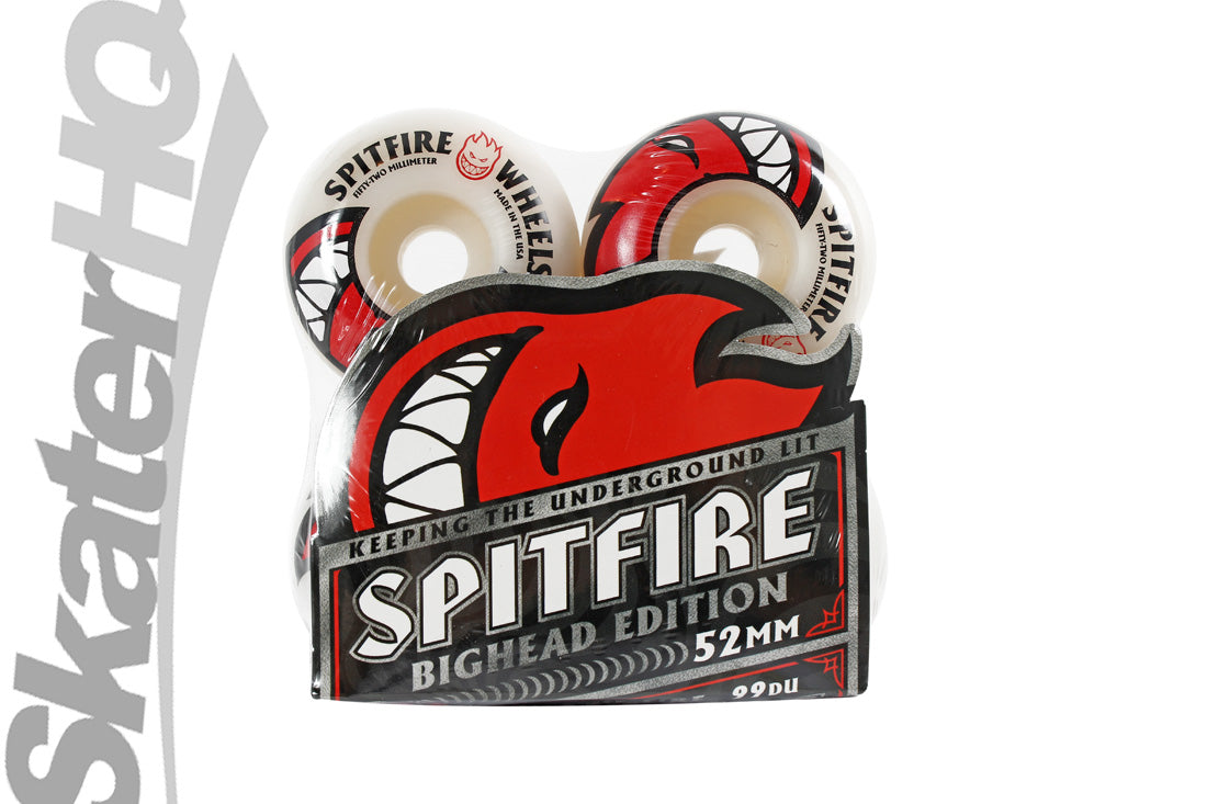 Spitfire Bighead 52mm/99A - Red/White Skateboard Wheels