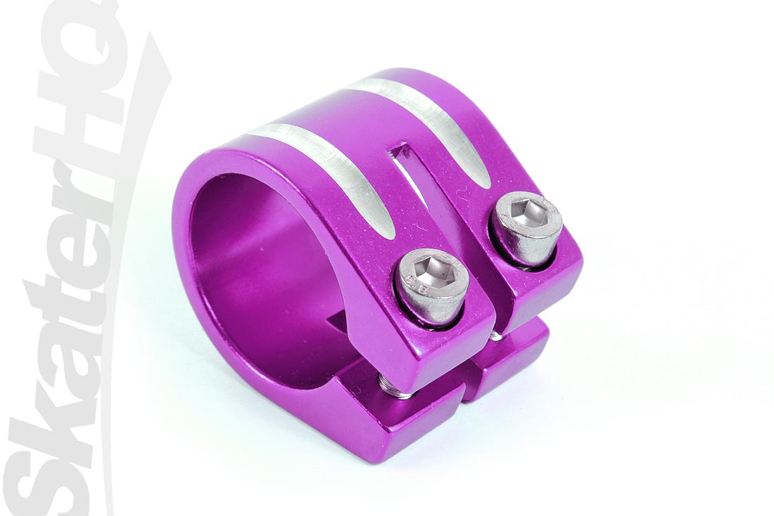 Flavor Double Clamp 31.8mm - Purple Scooter Headsets and Clamps