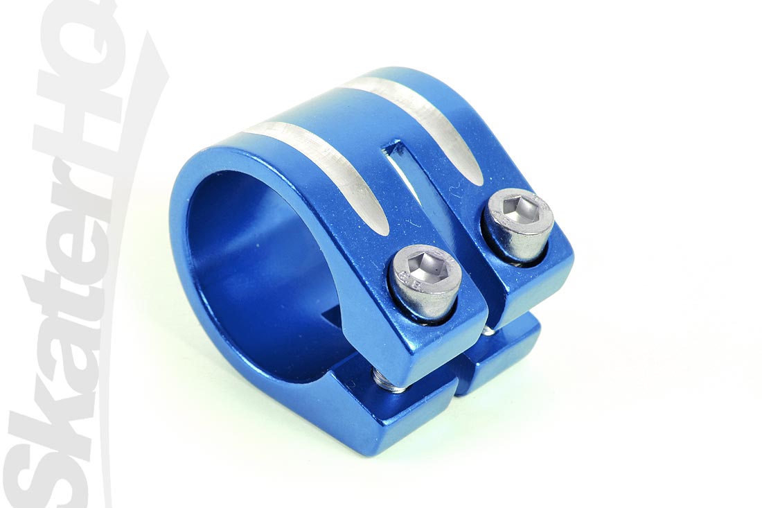 Flavor Double Clamp 31.8mm - Blue Scooter Headsets and Clamps