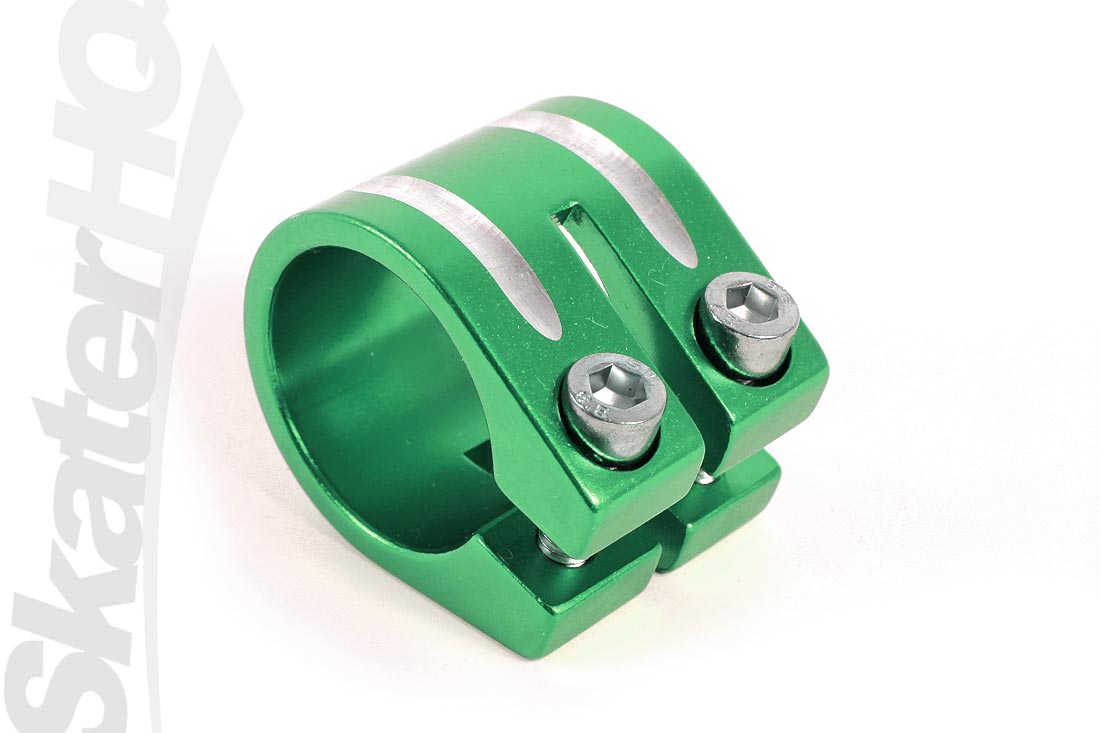 Flavor Double Clamp 31.8mm - Green Scooter Headsets and Clamps