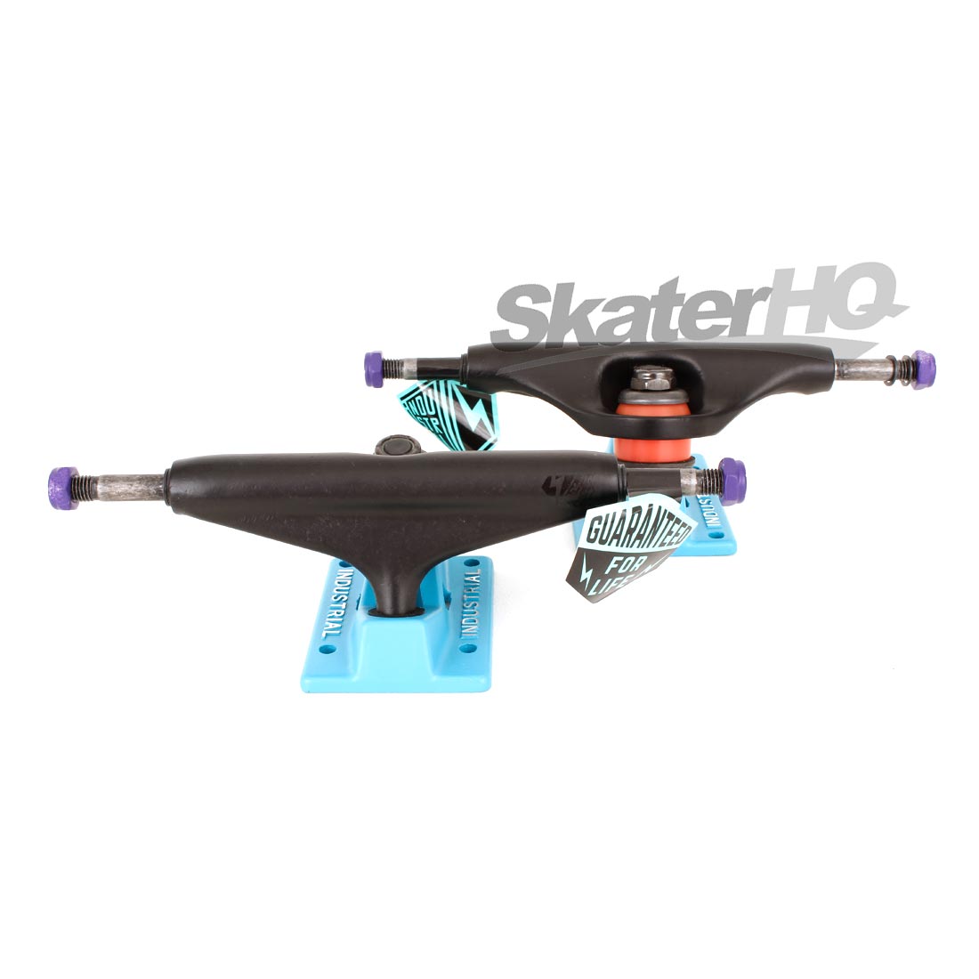 Industrial Turq/Black 5.0 PAIR Skateboard Trucks