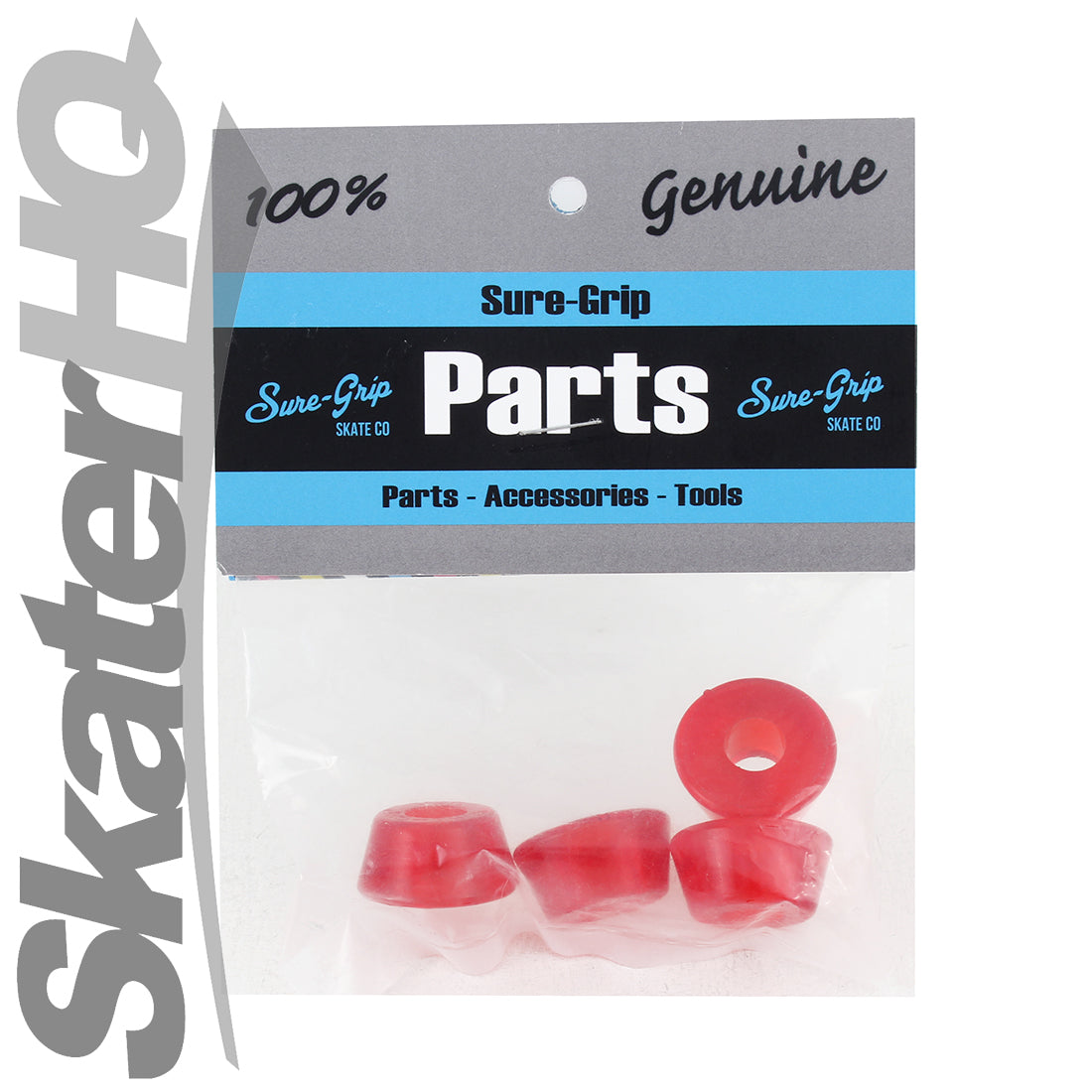 Sure-Grip Conical Cushions 93a 4pk - Red Roller Skate Hardware and Parts