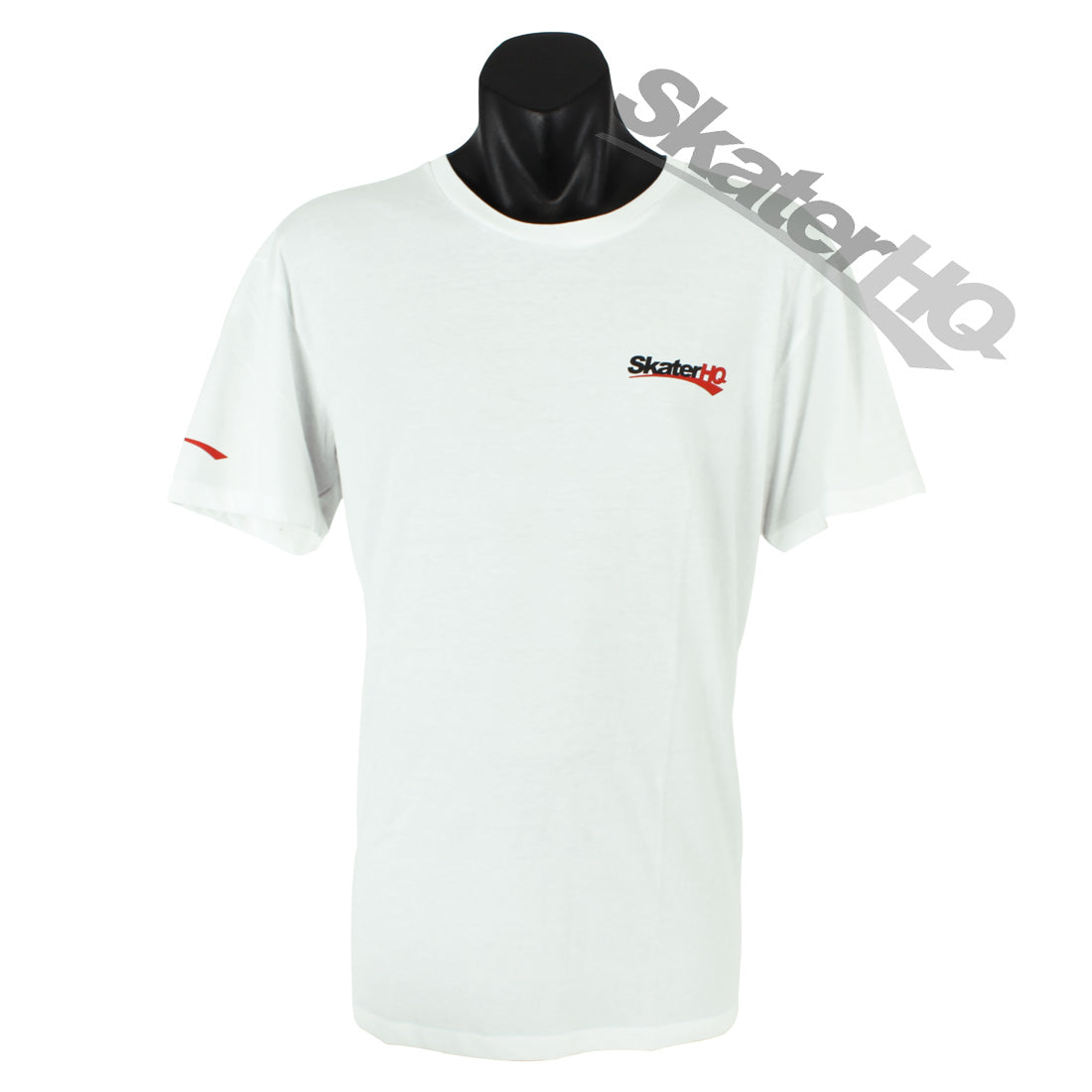Skater HQ Adult Swoosh T-Shirt - White Apparel Skater HQ Clothing