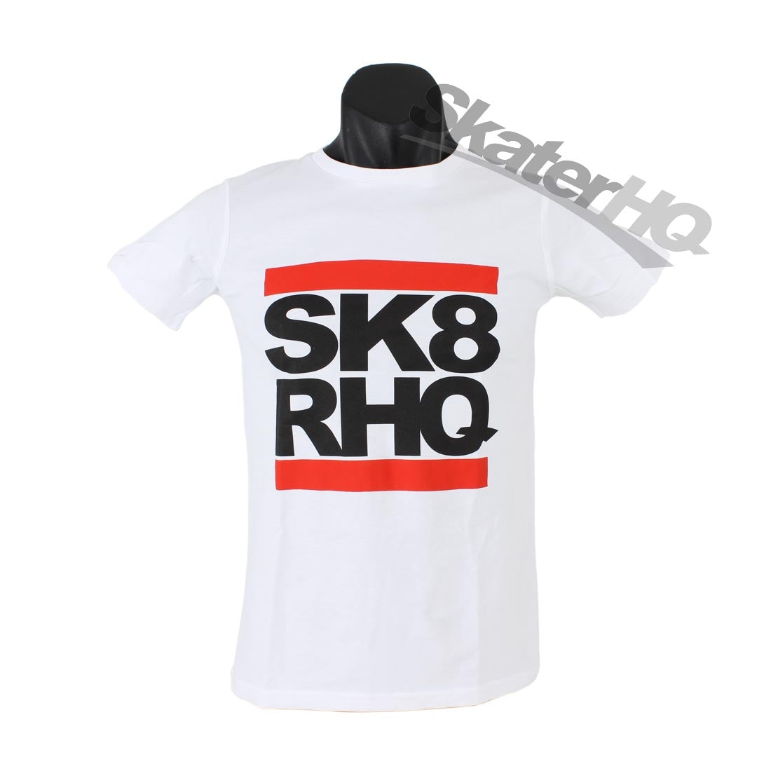 Skater HQ Kids Stacked T-Shirt - White Apparel Skater HQ Clothing