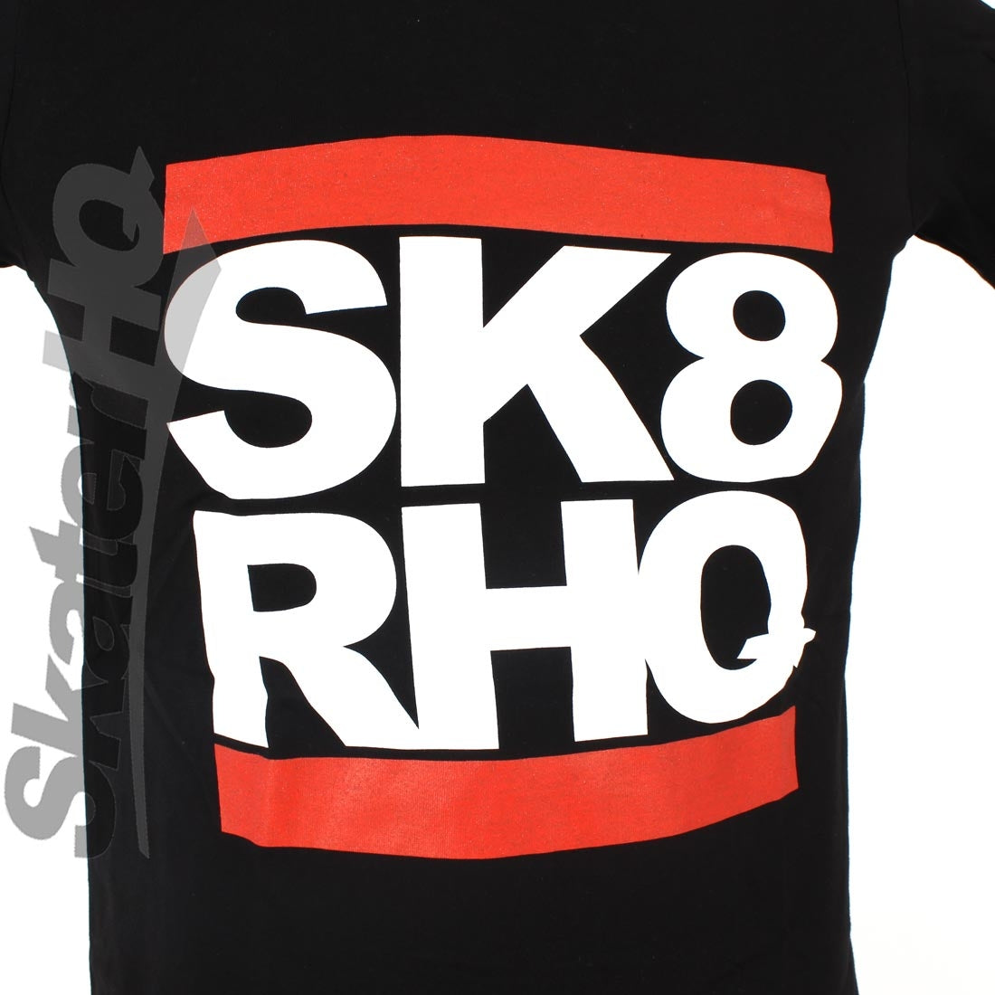 Skater HQ Kids Stacked T-Shirt - Black Apparel Skater HQ Clothing