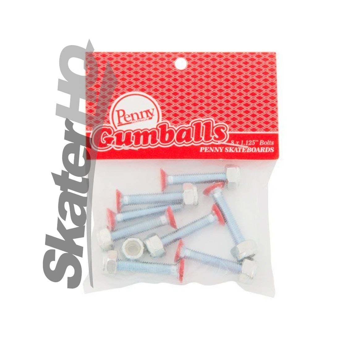Penny Gumball 1.125 Bolts - Red Skateboard Hardware and Parts