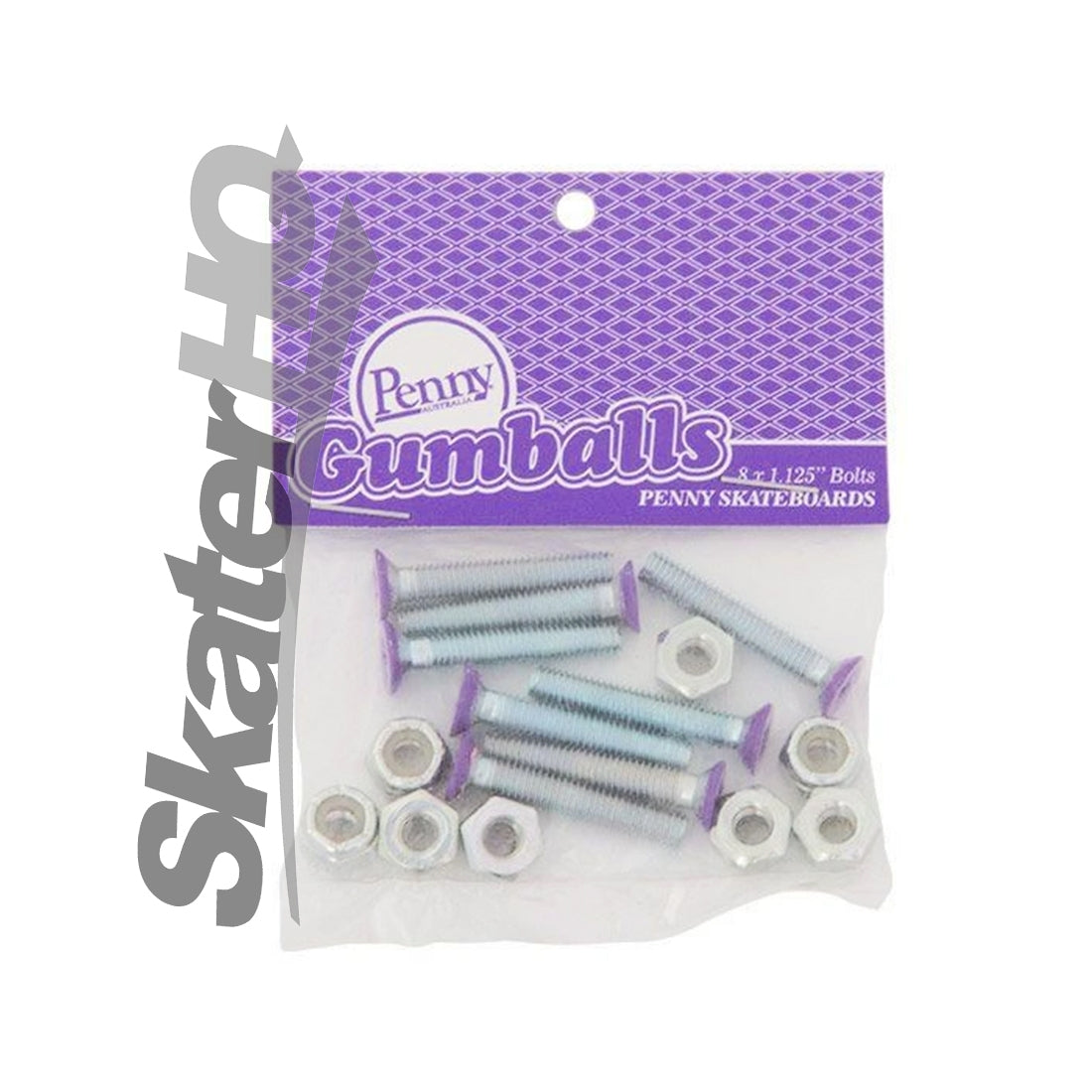 Penny Gumball 1.125 Bolts - Purple Skateboard Hardware and Parts