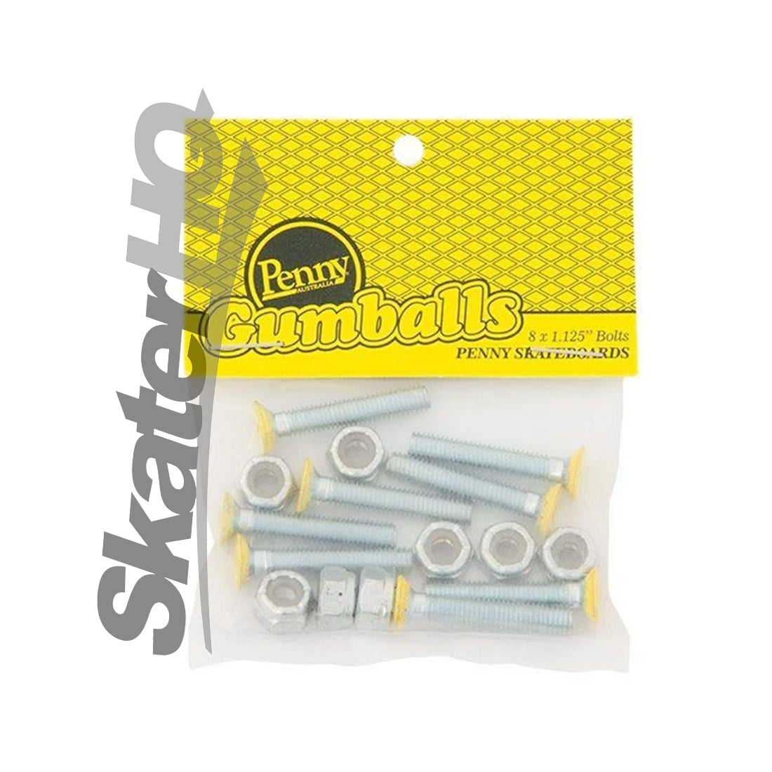 Penny Gumball 1.125 Bolts - Yellow Skateboard Hardware and Parts