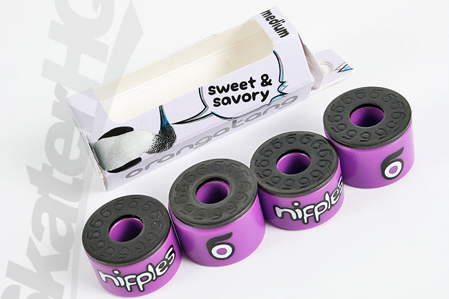 Orangatang Nipples 4 Pack Purple Medium Skateboard Hardware and Parts