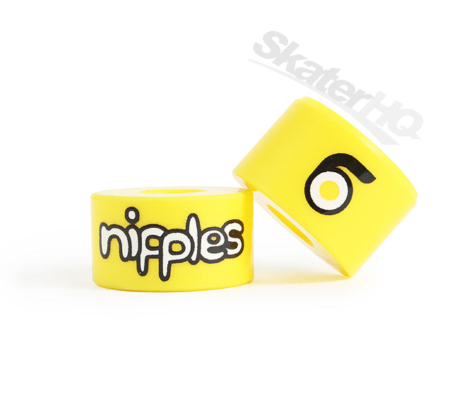 Orangatang Nipples 4 Pack Yellow Hard Skateboard Hardware and Parts