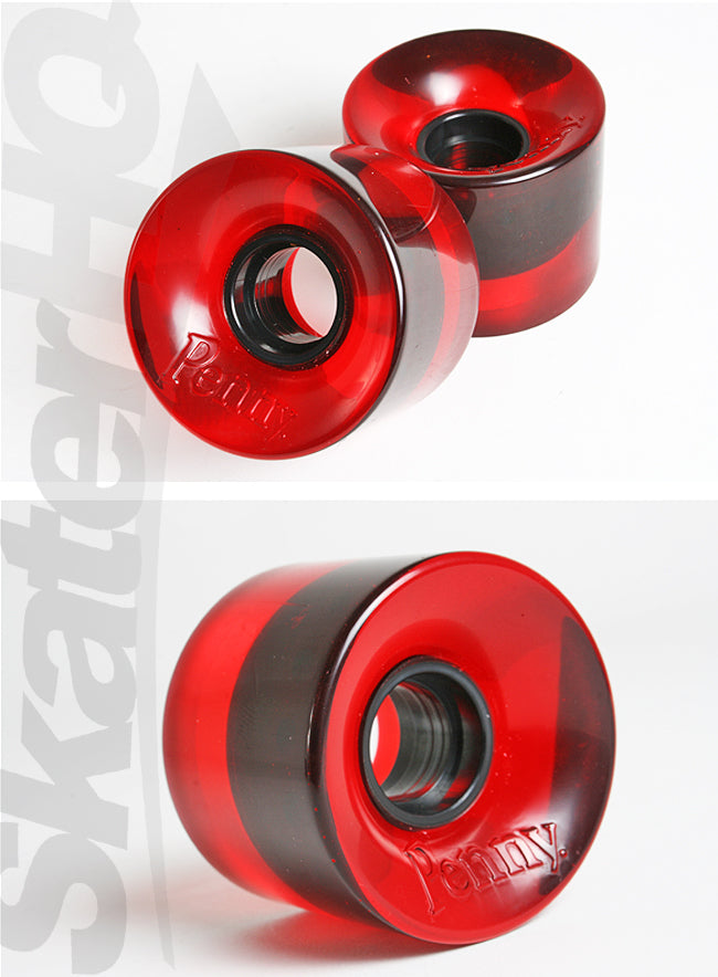 Penny Wheels 59mm - Clear Red Skateboard Wheels