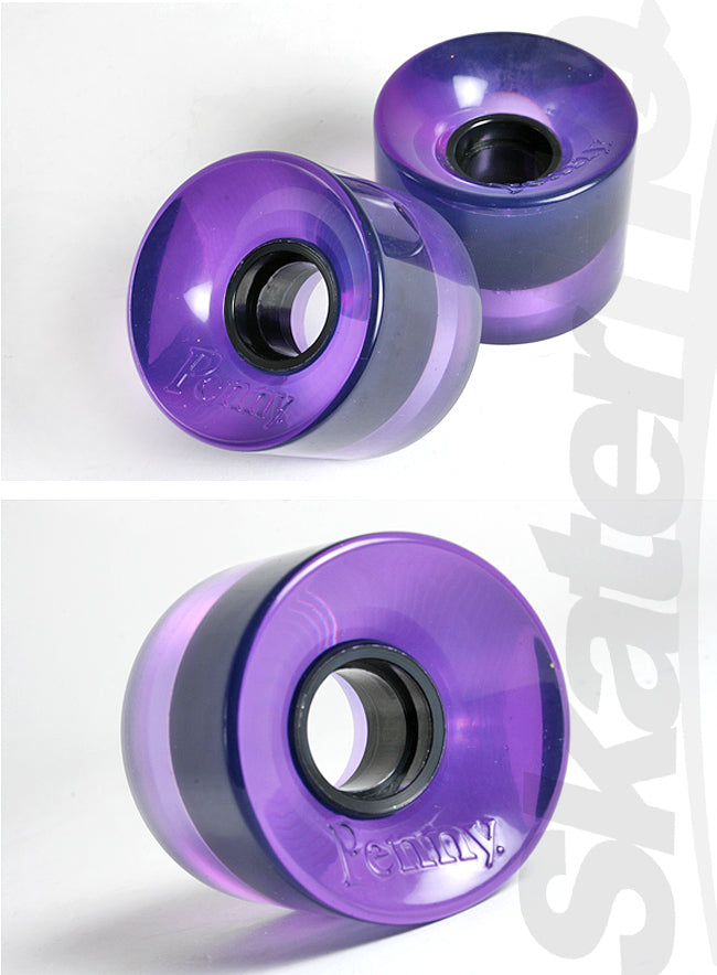Penny Wheels 59mm - Clear Purple Skateboard Wheels